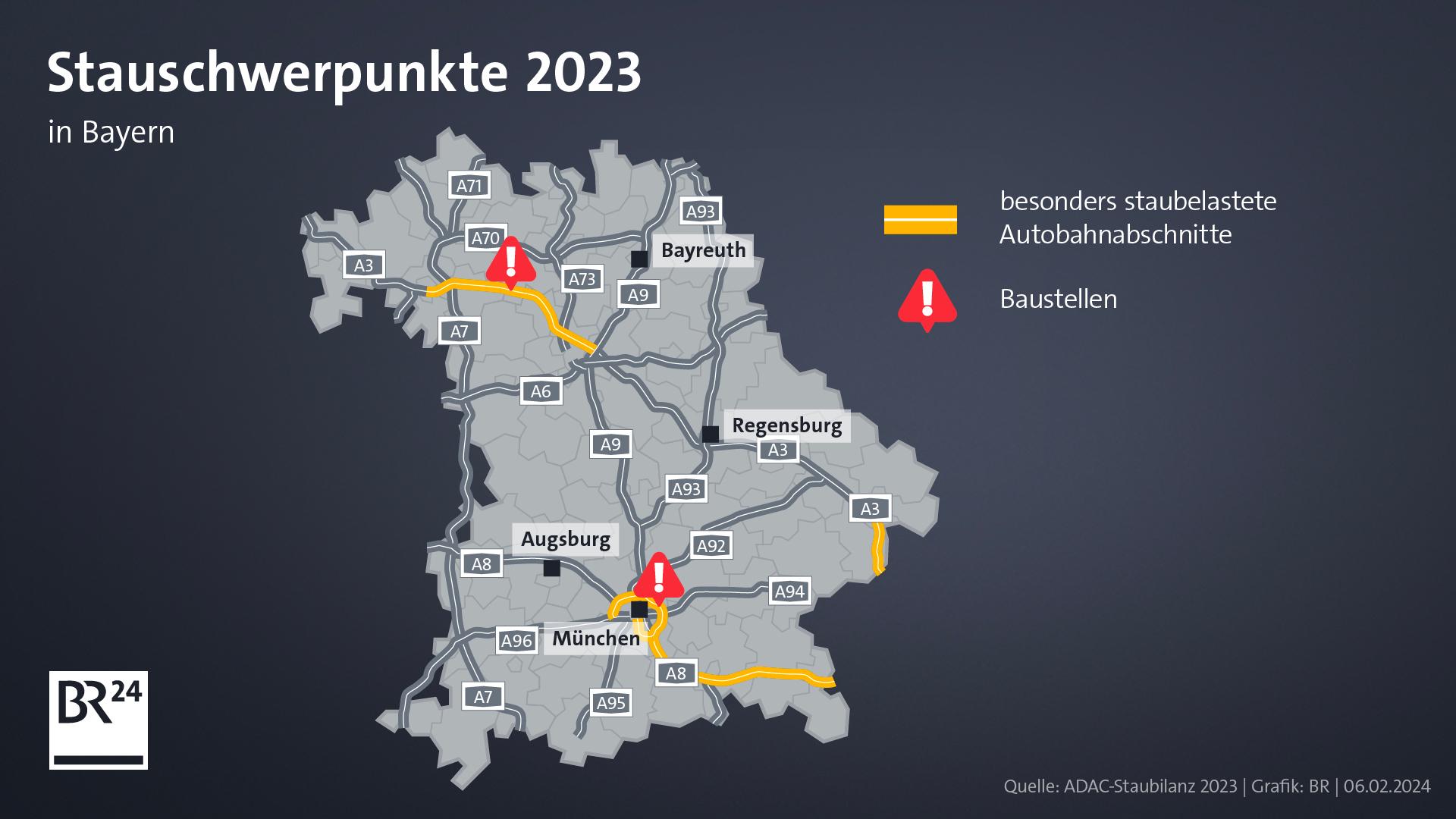 ADAC-Staubilanz: Immer Mehr Staus Auf Bayerns Autobahnen | BR24