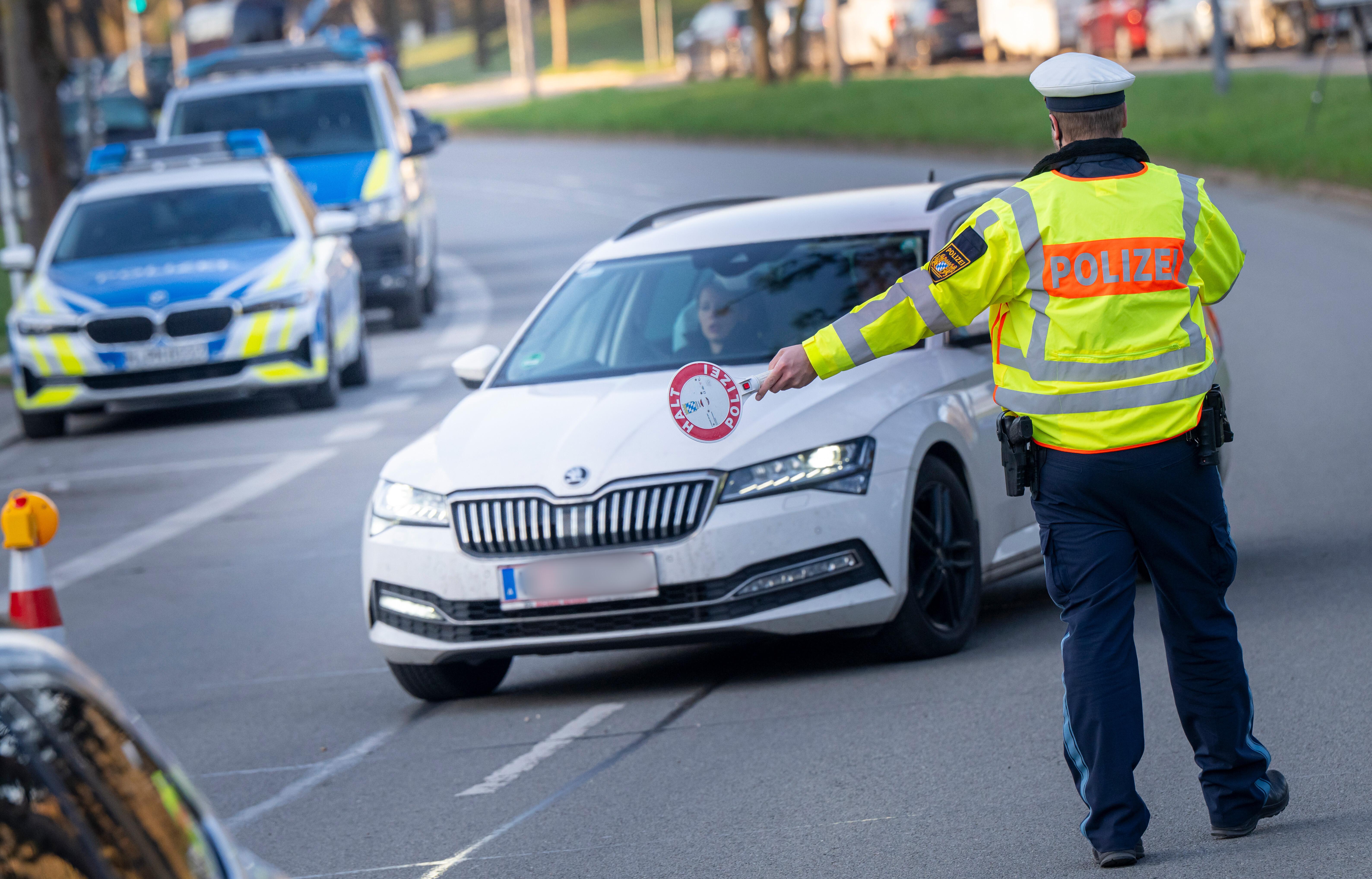 Polizeikontrolle in Bayern