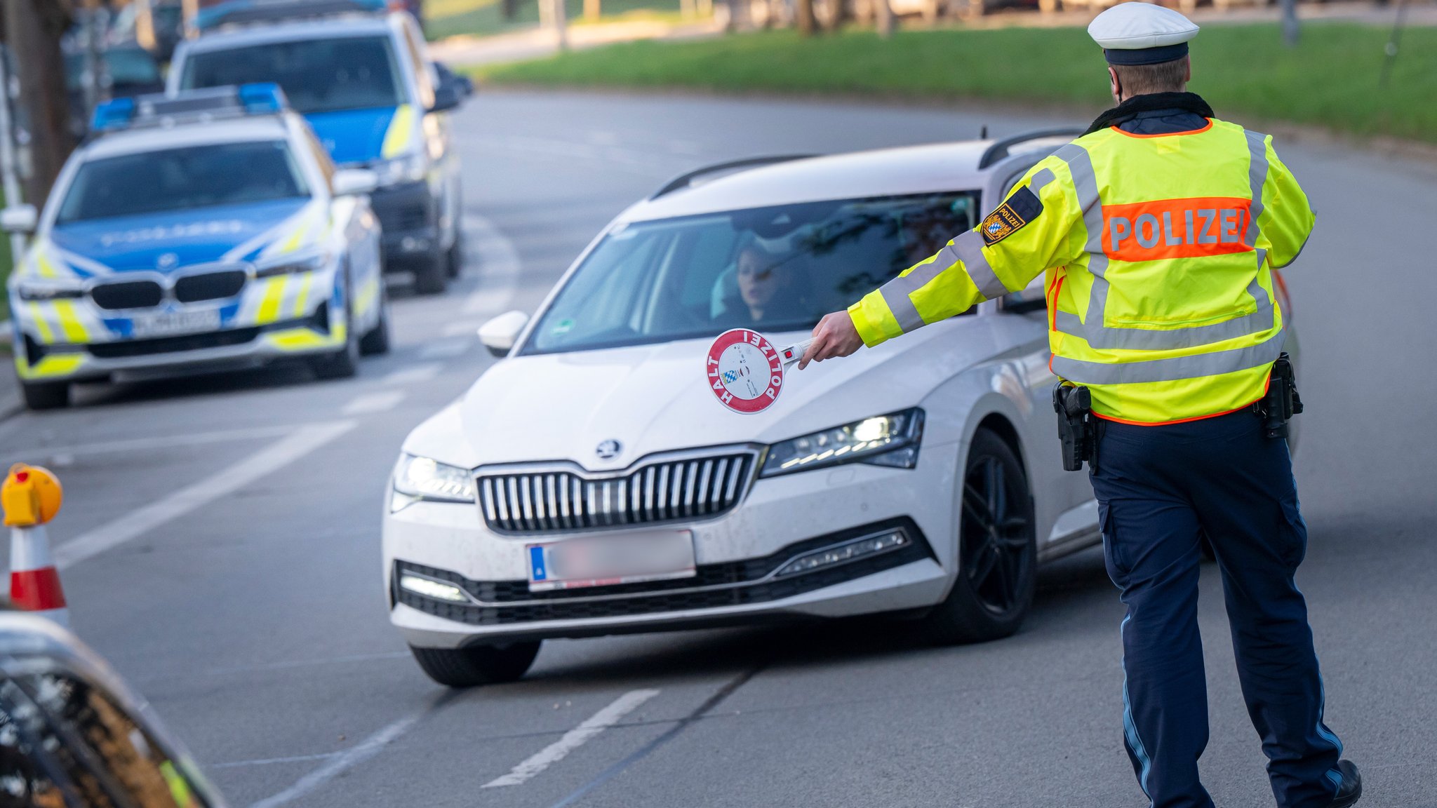 Polizeikontrolle in Bayern