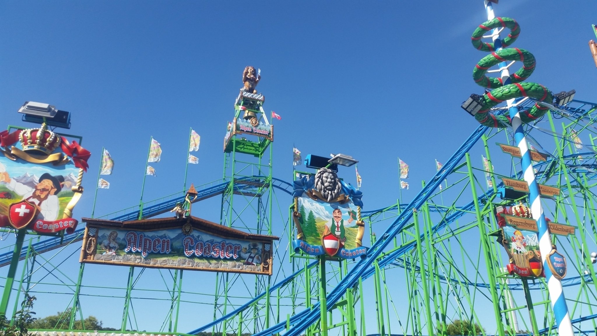 Kiliani Würzburg: Achterbahn "Alpen Coaster" fährt wieder