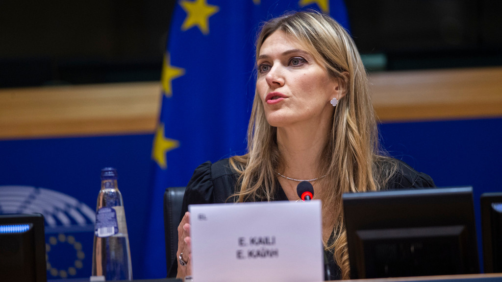 Die inzwischen entmachtete Vizepräsidentin des Europäischen Parlaments, Eva Kaili