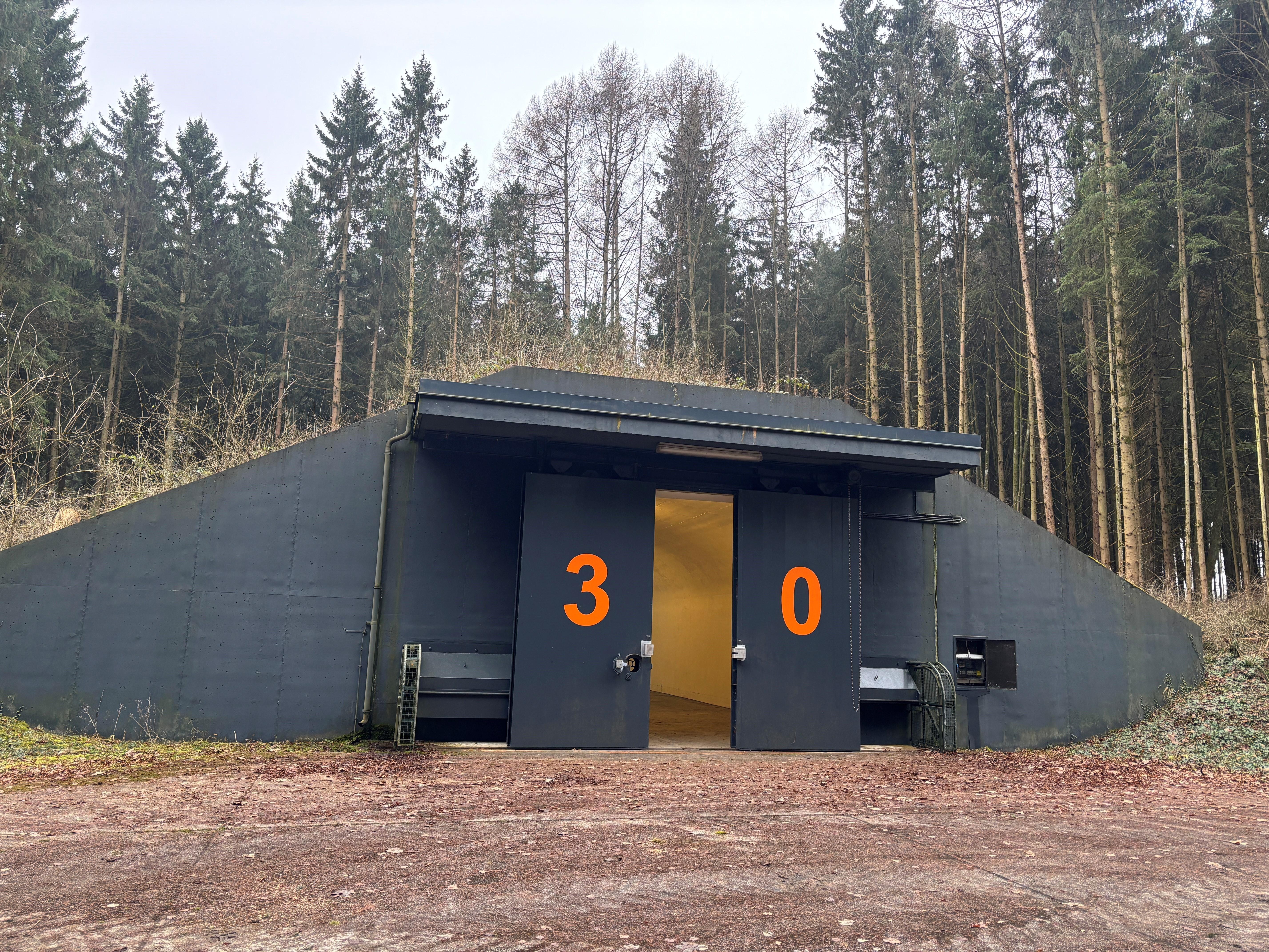 Einer der 32 Bunker auf dem Lerchenberg, in denen Munition eingelagert werden soll. 