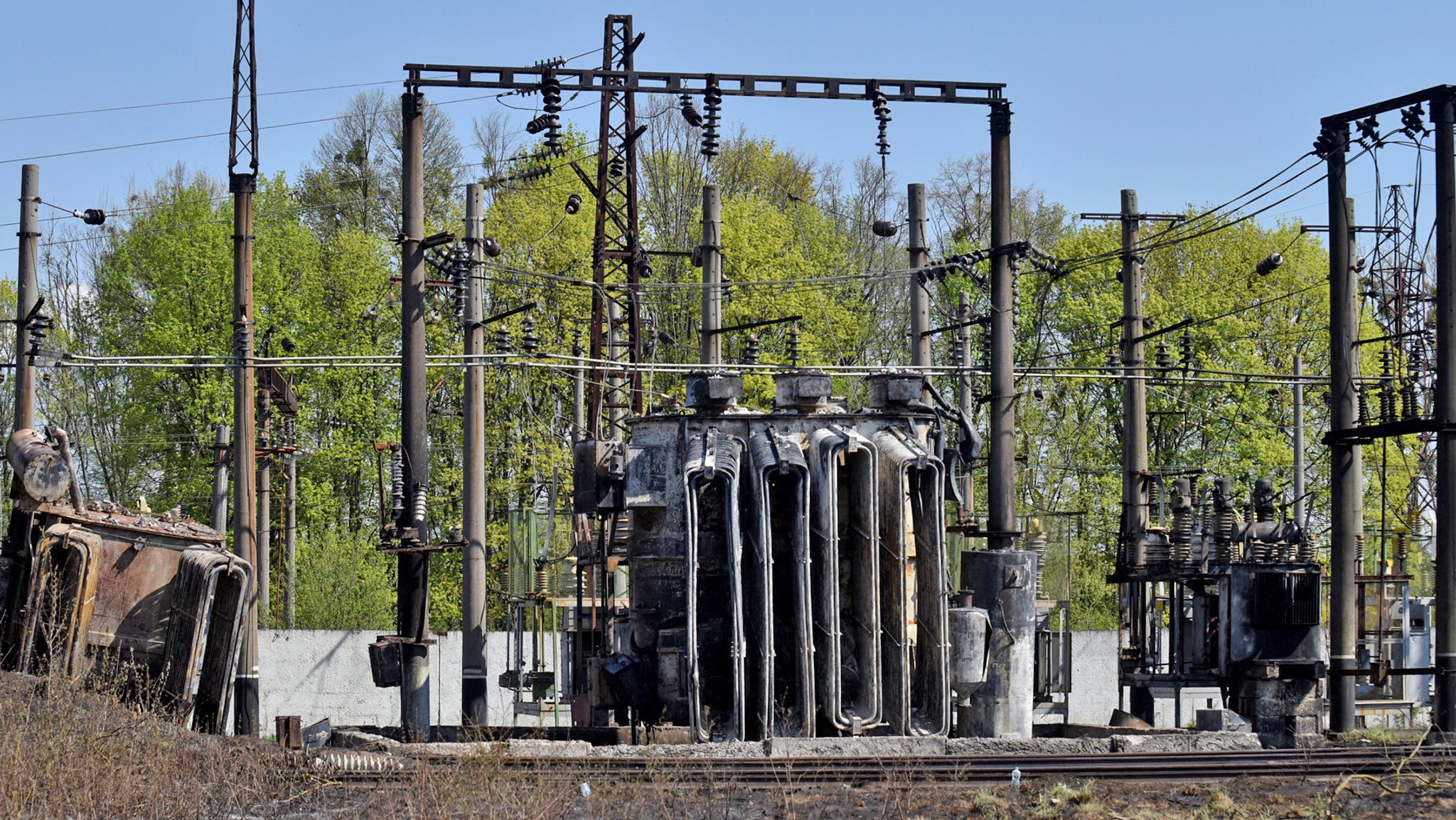 Zerstörte Infrastruktur in der Ukraine