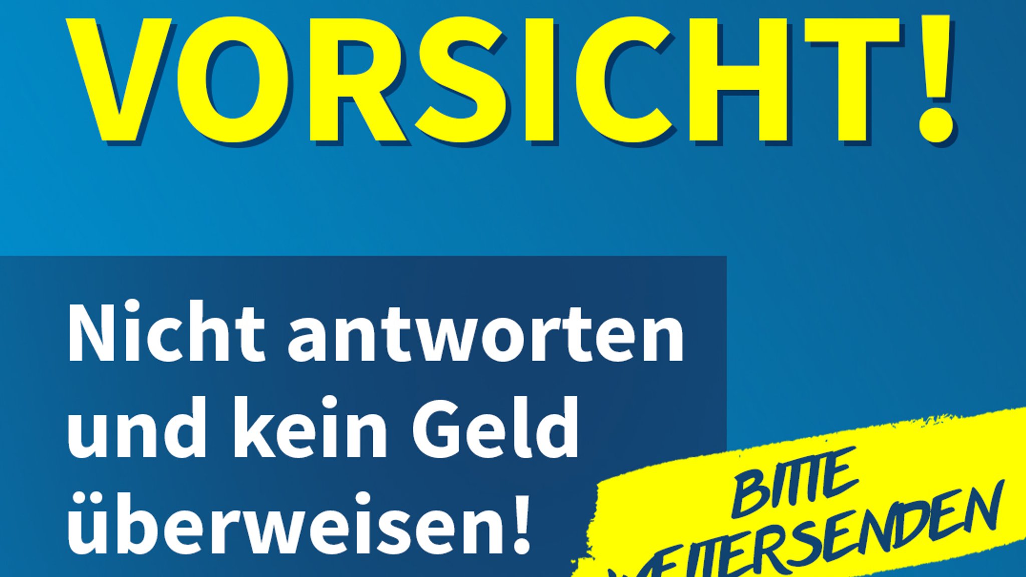 Plakat-Ausschnitt des Werbeplakats der Polizei.