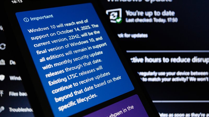 (Symbolbild) Ab 14. Oktober verabschiedet sich Windows 10. | Bild: picture alliance / ZUMAPRESS.com | Andre M. Chang (Symbolbild) Ab 14. Oktober verabschiedet sich Windows 10.