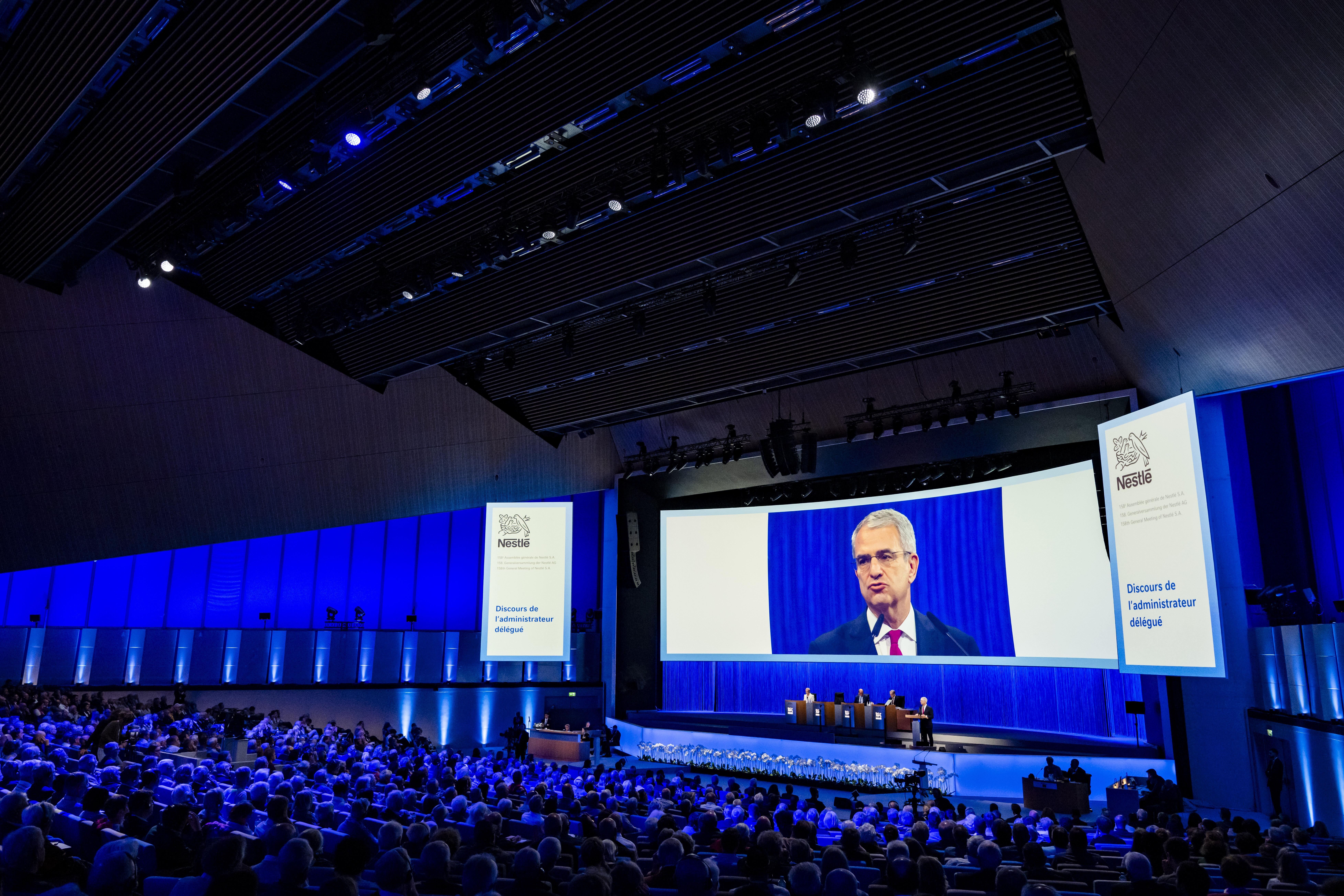 Laurent Freixe auf der Nestle-Hauptversammlung 2025