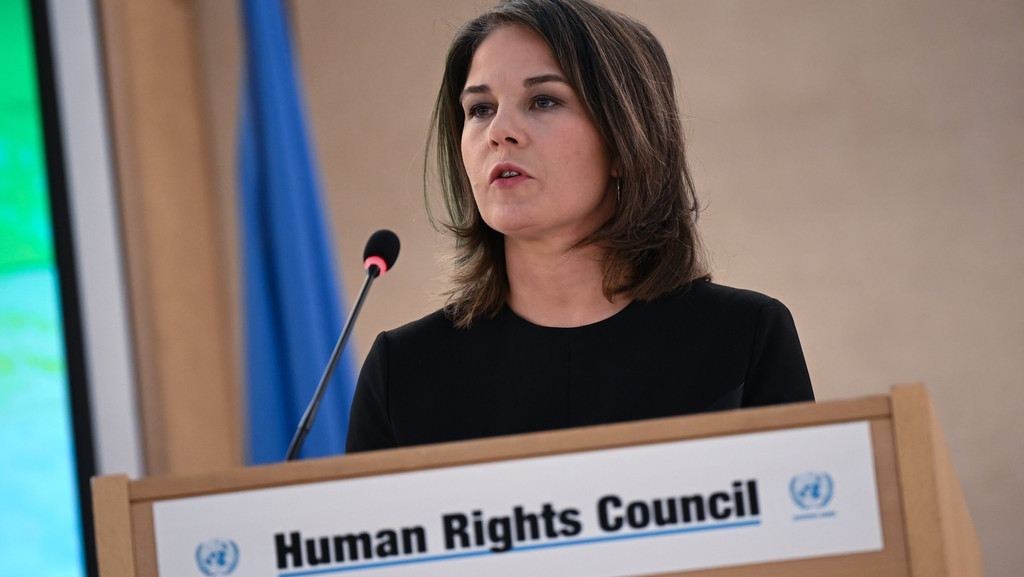 Außenministerin Baerbock spricht vor dem UN-Menschenrechtsrat