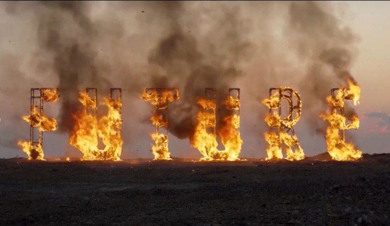 "Future" die Zukunft Russland in Flammen