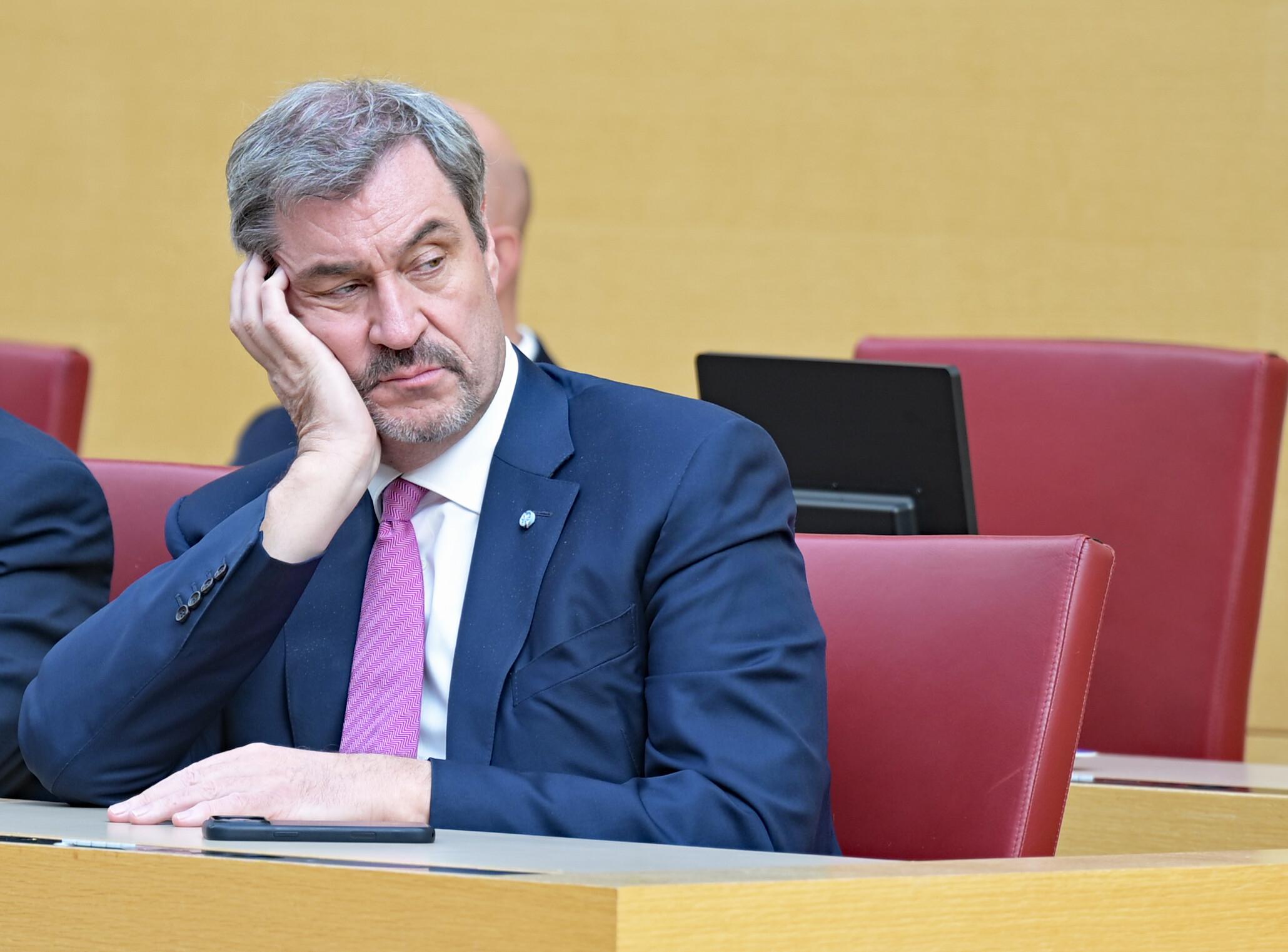 Ministerpräsident Markus Söder im bayerischen Landtag