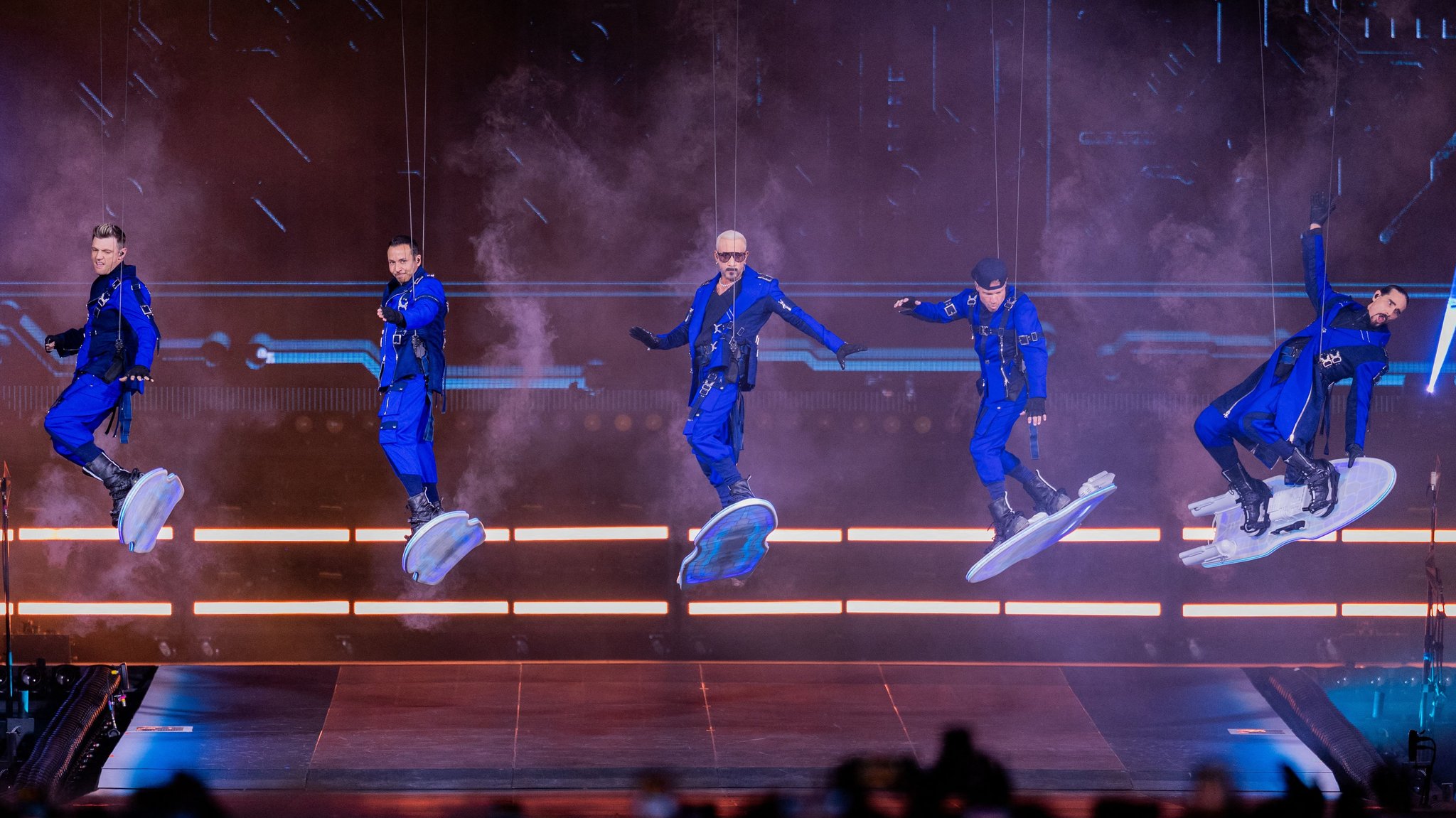Die Backstreet Boys beim Auftaktkonzert in Düsseldorf | Bild: dpa-Bildfunk/Rolf Vennenbernd Die Backstreet Boys beim Auftaktkonzert in Düsseldorf