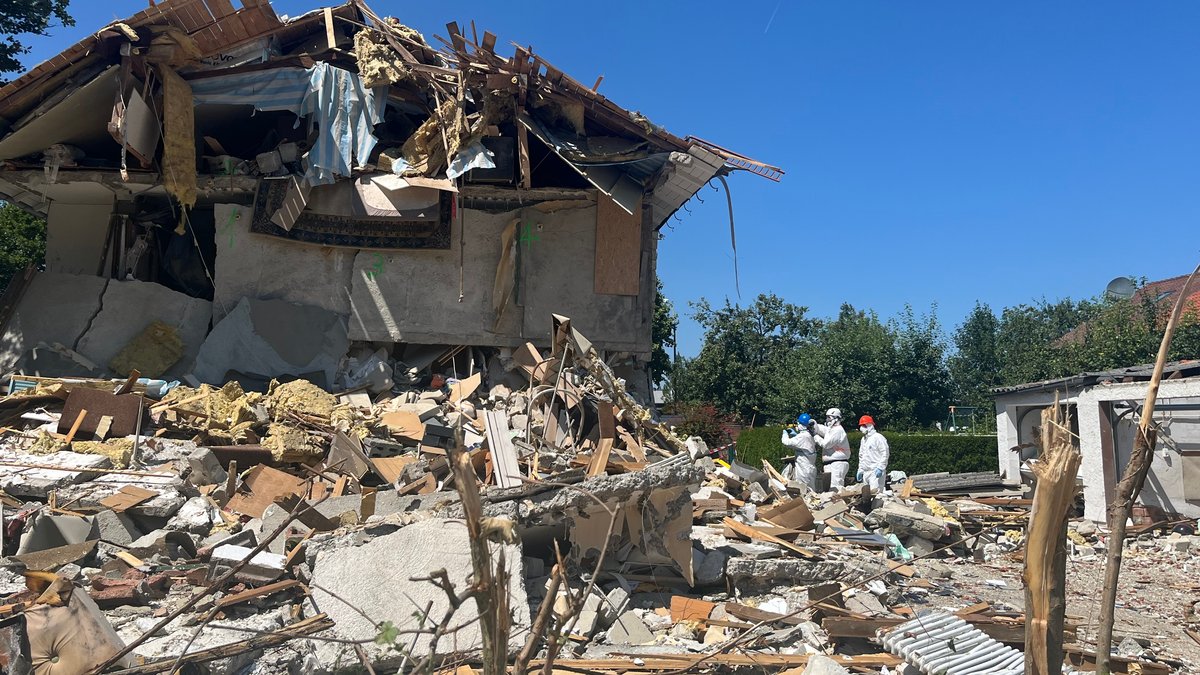 Nach Explosion in Memmingen: Suche nach Ursache geht weiter