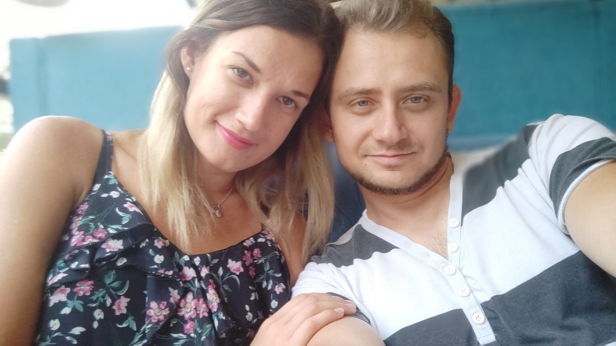 Anastasiia mit ihrem Freund, zurück in der Ukraine