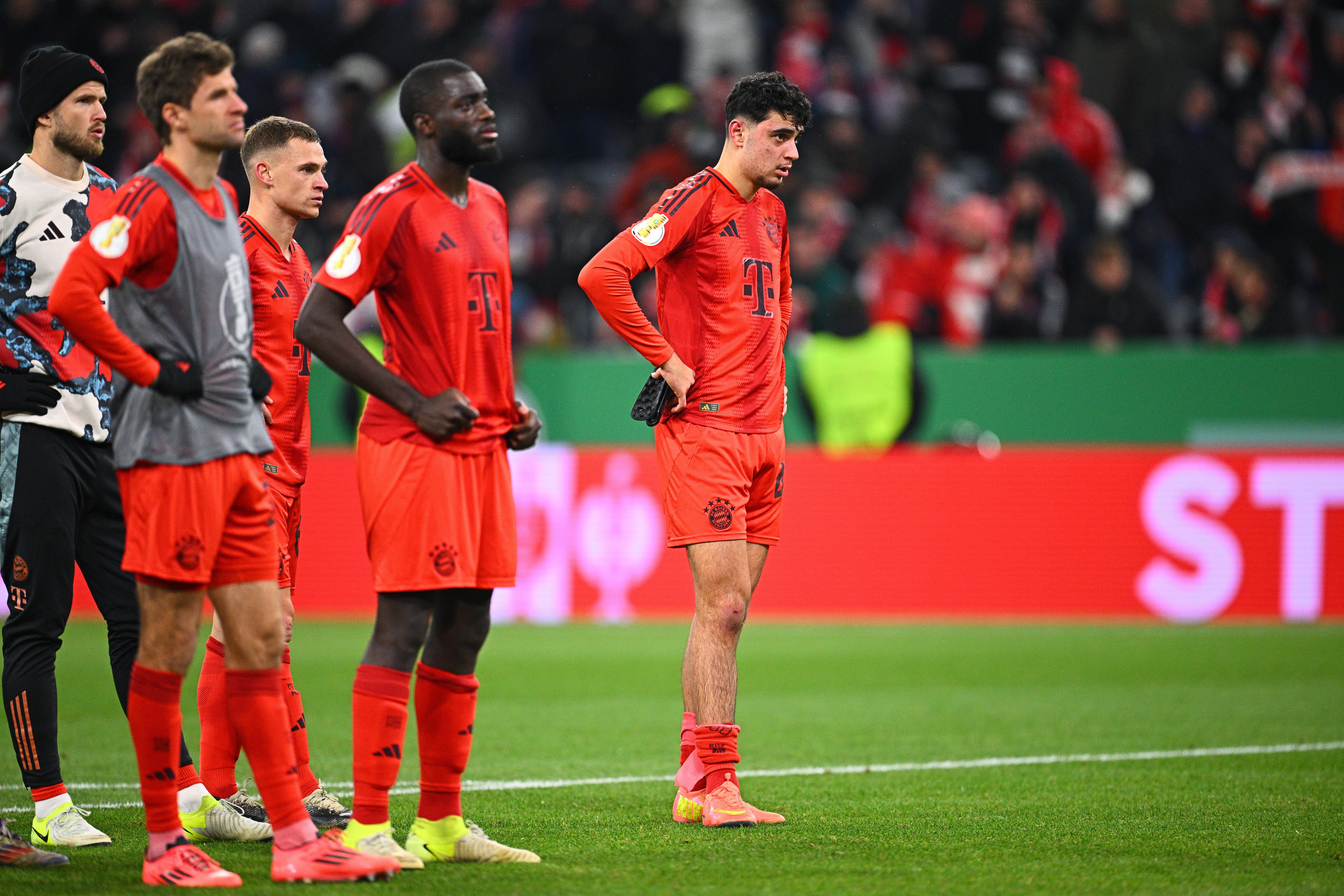 Enttäuschte Gesichter beim FC Bayern.