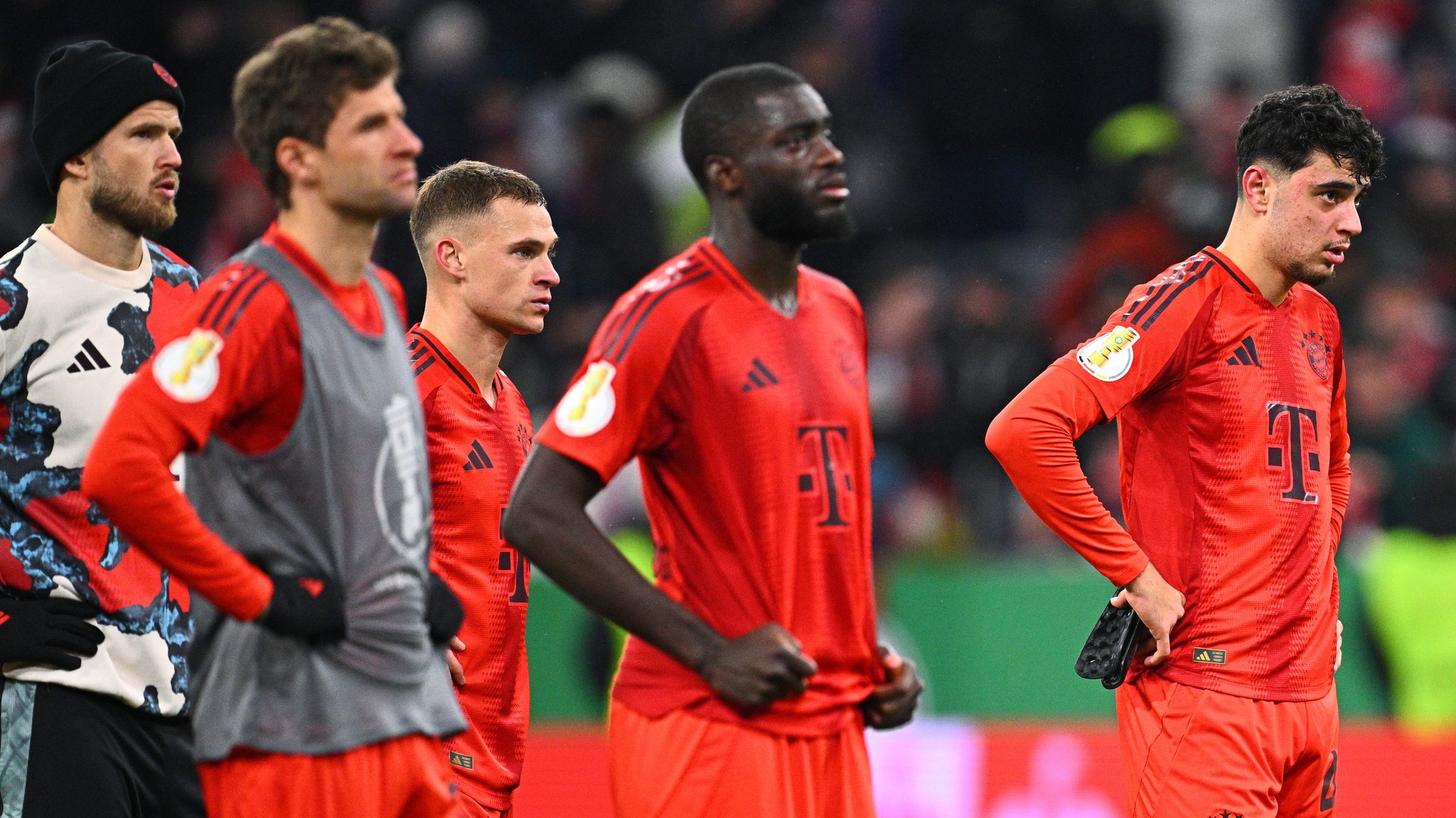 Enttäuschte Gesichter beim FC Bayern.