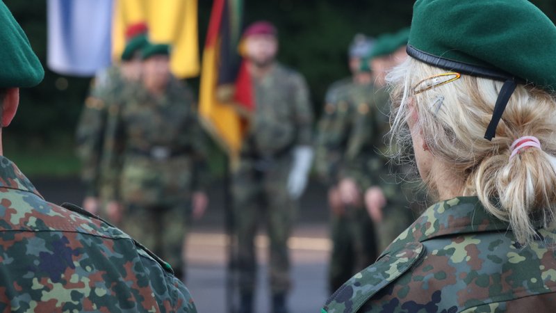 Gelöbnis für Ungediente in Bogen im August. Hier fand in diesem Jahr der einzige Ausbildungsdurchgang in Bayern statt. | Bild: BR/Kilian Neuwert Gelöbnis für Ungediente in Bogen im August. Hier fand in diesem Jahr der einzige Ausbildungsdurchgang in Bayern statt.