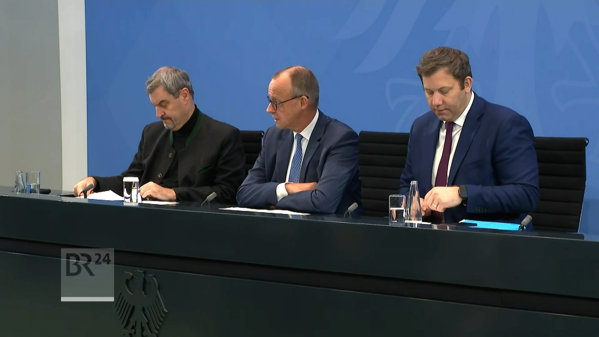 Die Spitzen von Union und SPD präsentieren die Ergebnisse des Koalitionsausschusses.