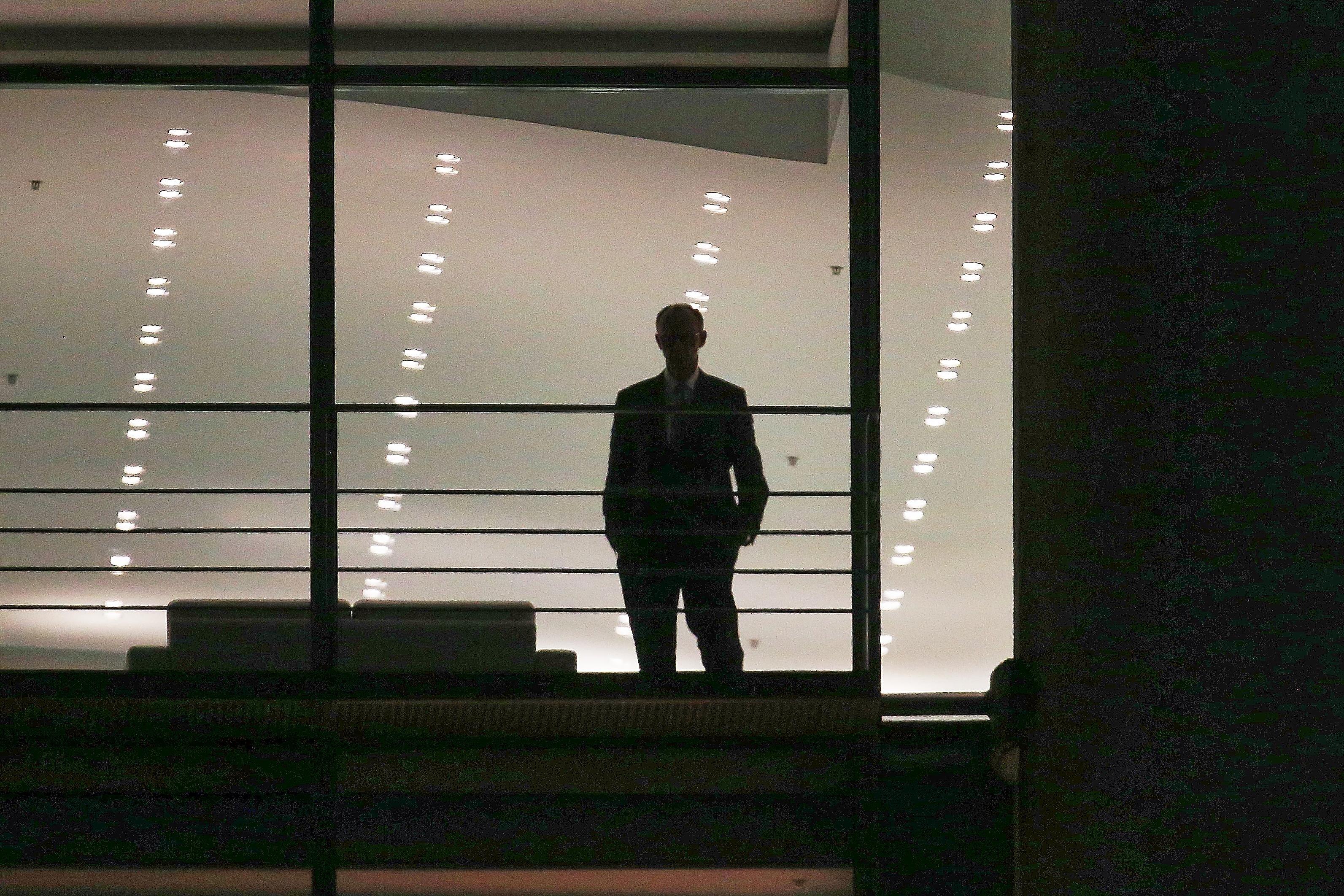 Merz am Dienstagabend im Kanzleramt 