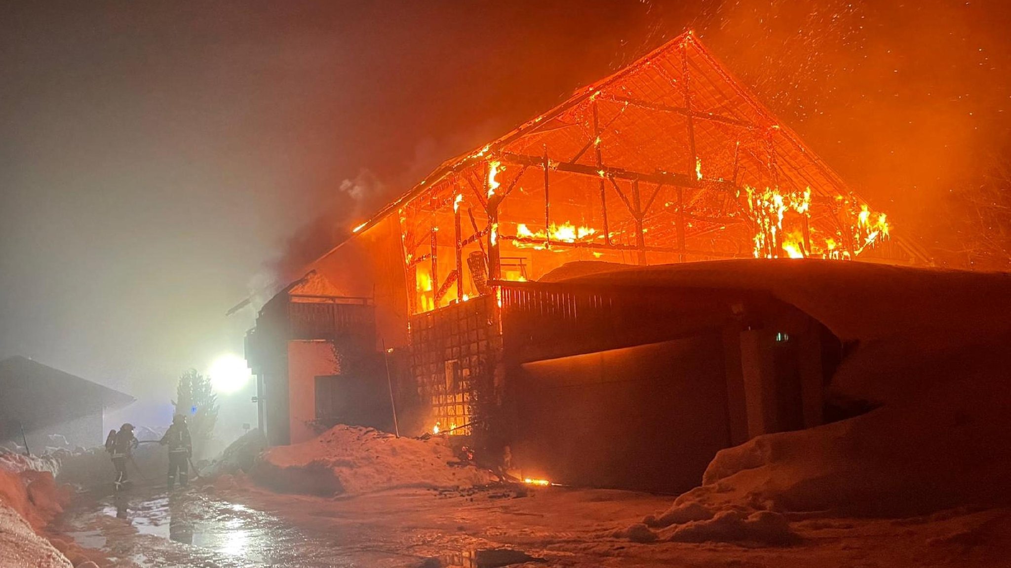 Die Feuerwehr im Einsatz