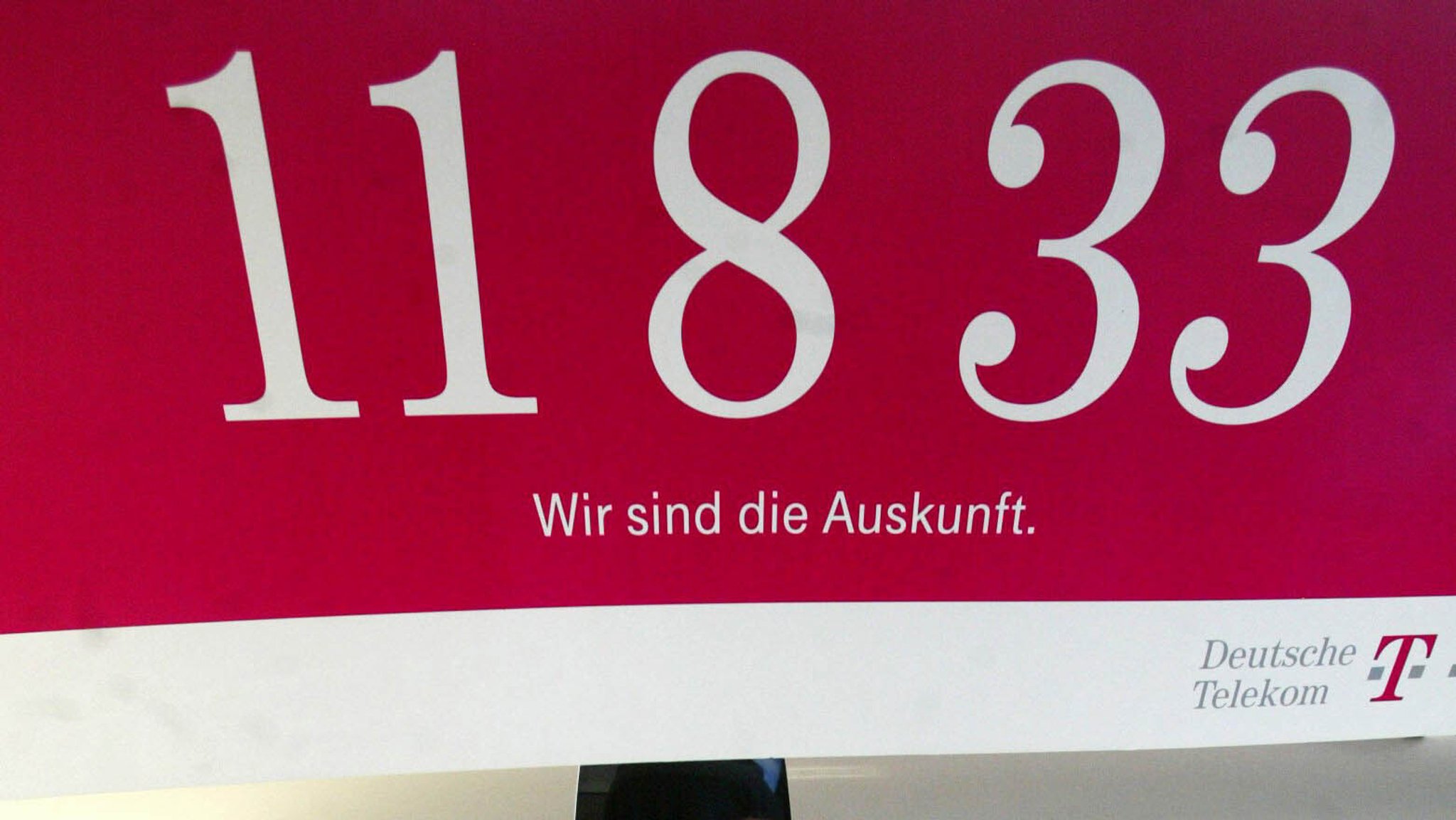 Keine Auskunft unter dieser Nummer: Telekom stellt 11833 ein