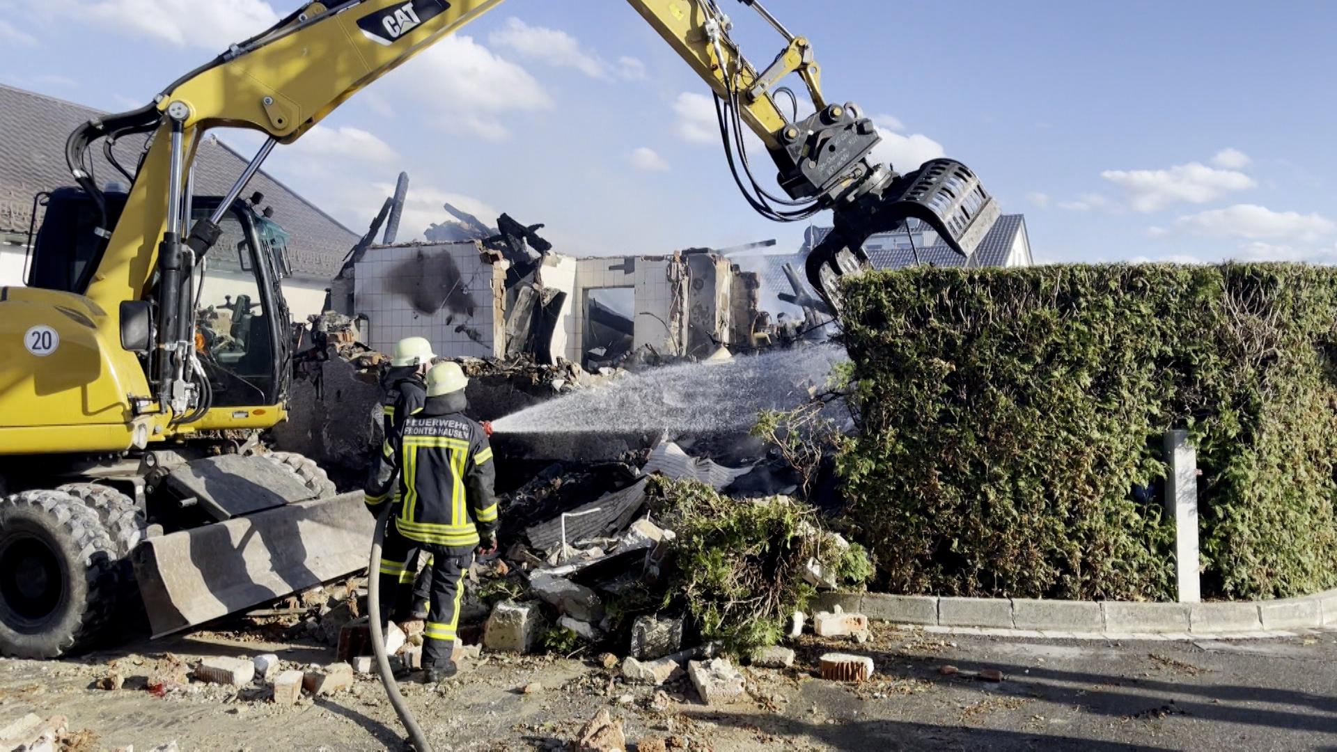 Mehrere Explosionen: Wohnhaus in Frontenhausen völlig zerstört