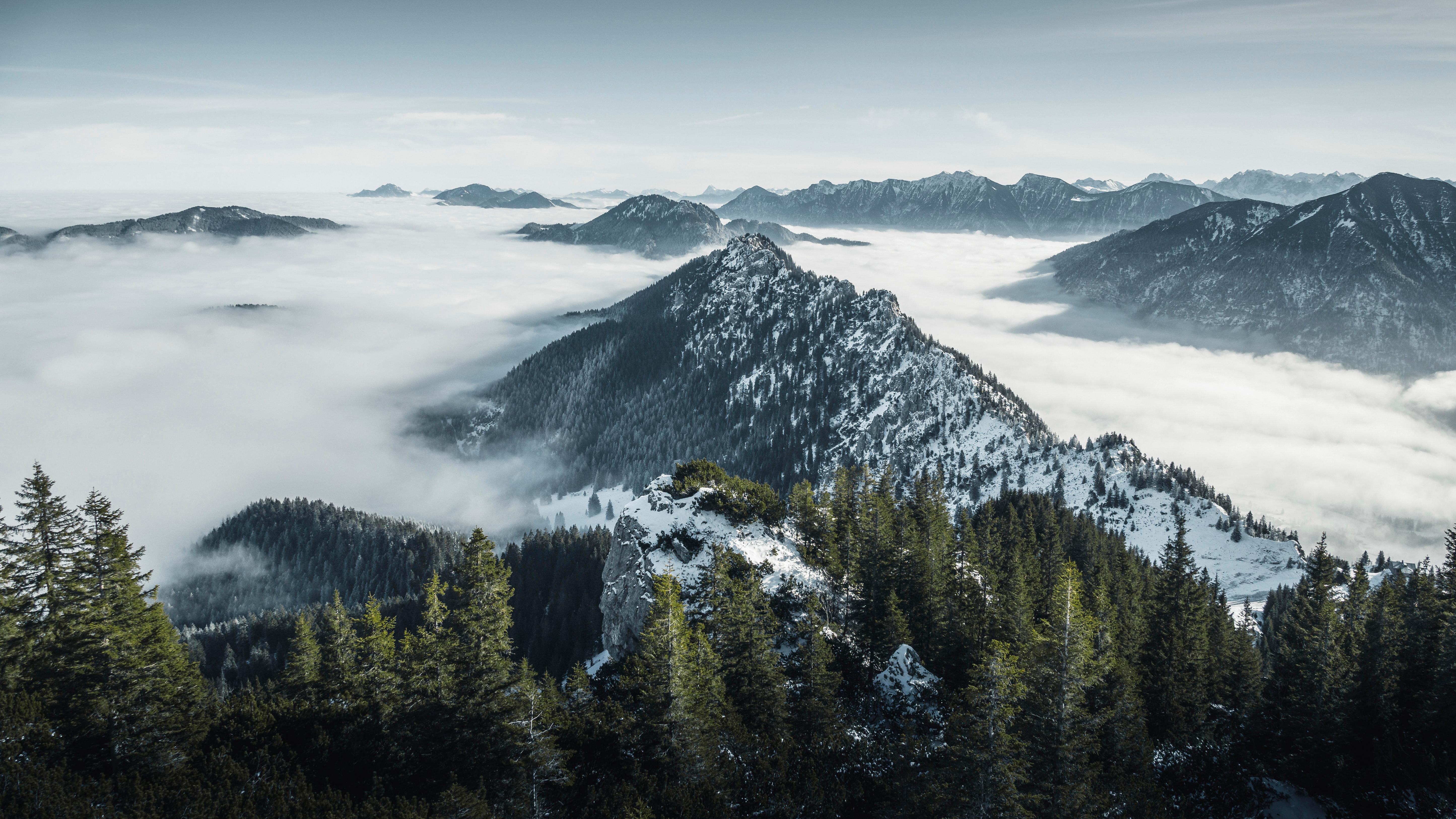 Blick auf Ammergebirge