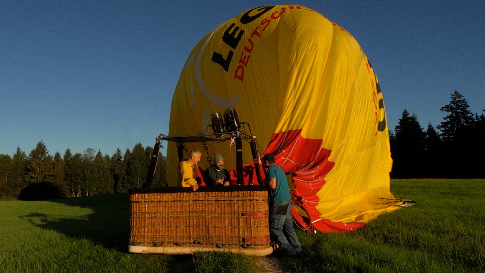 Frank Noe im Heißluft-Ballon