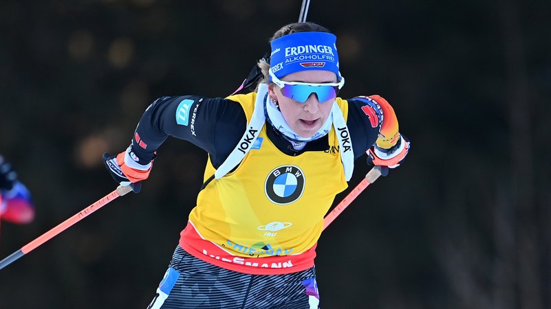 Biathlon-Weltmeisterin Franziska Preuß | Bild: picture-alliance/dpa Biathlon-Weltmeisterin Franziska Preuß