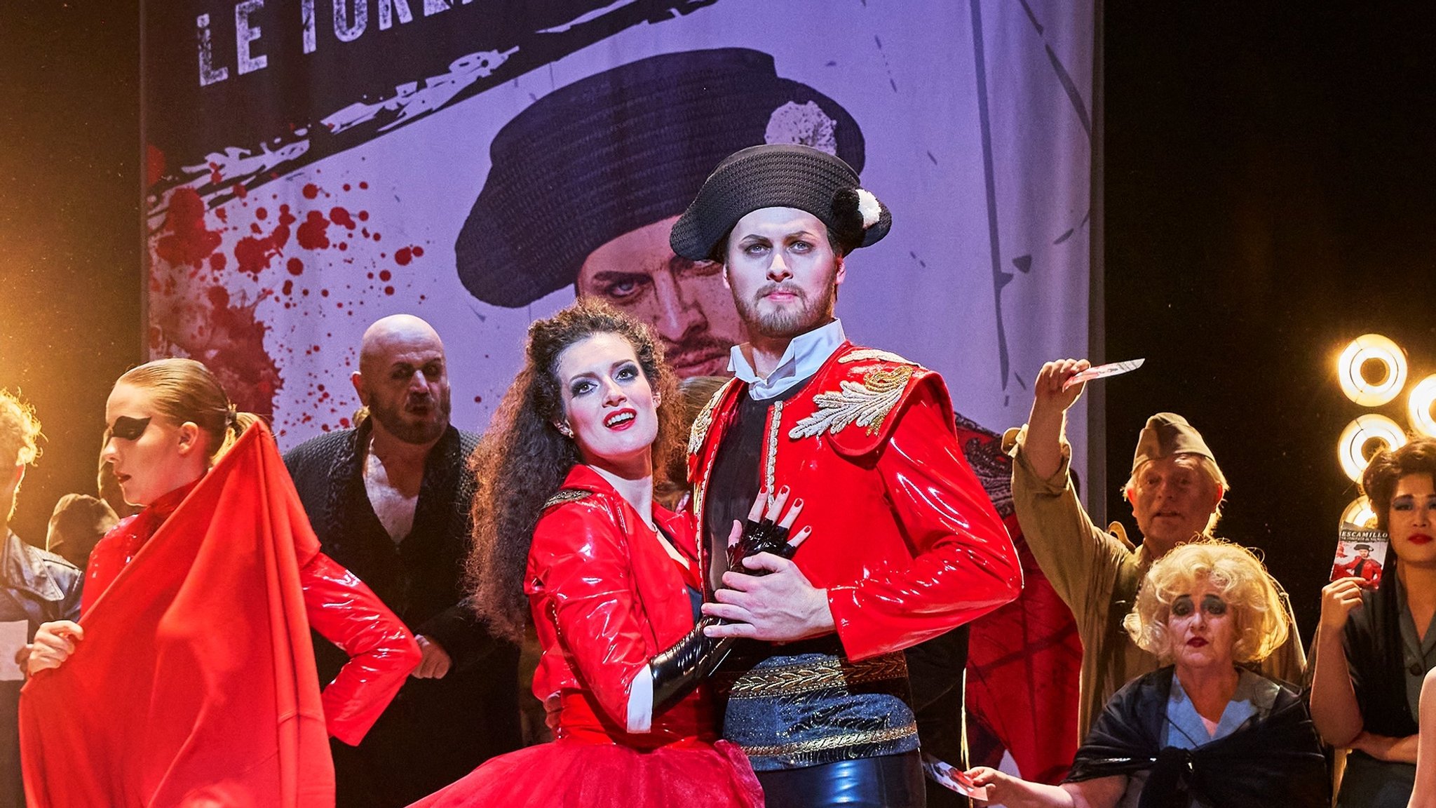 Szene aus der Oper "Carmen" am Mainfrankentheater Würzburg 2025