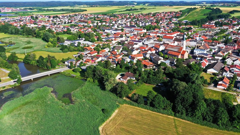 Luftbild von Frontenhausen