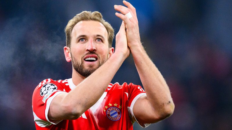 Harry Kane nach dem Sieg über Saint-Gilloise | Bild: picture alliance/dpa | Tom Weller Harry Kane nach dem Sieg über Saint-Gilloise