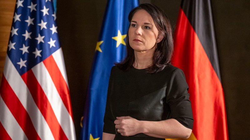Annalena Baerbock (Bündnis 90/Die Grünen), Außenministerin, am 15.02.2025 während der Münchner SIcherheitskonferenz in München. | Bild: picture alliance/dpa | Peter Kneffel Annalena Baerbock (Bündnis 90/Die Grünen), Außenministerin, am 15.02.2025 während der Münchner SIcherheitskonferenz in München.
