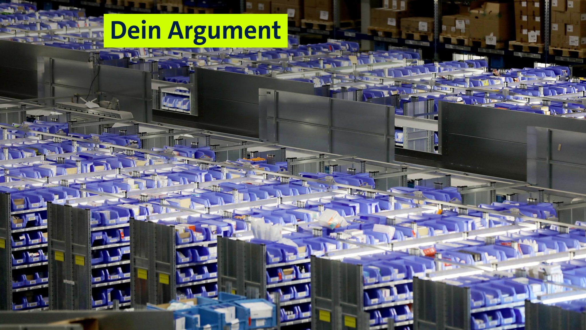 Logistikzentrum der Versandapotheke DocMorris im niederländischen Heerlen