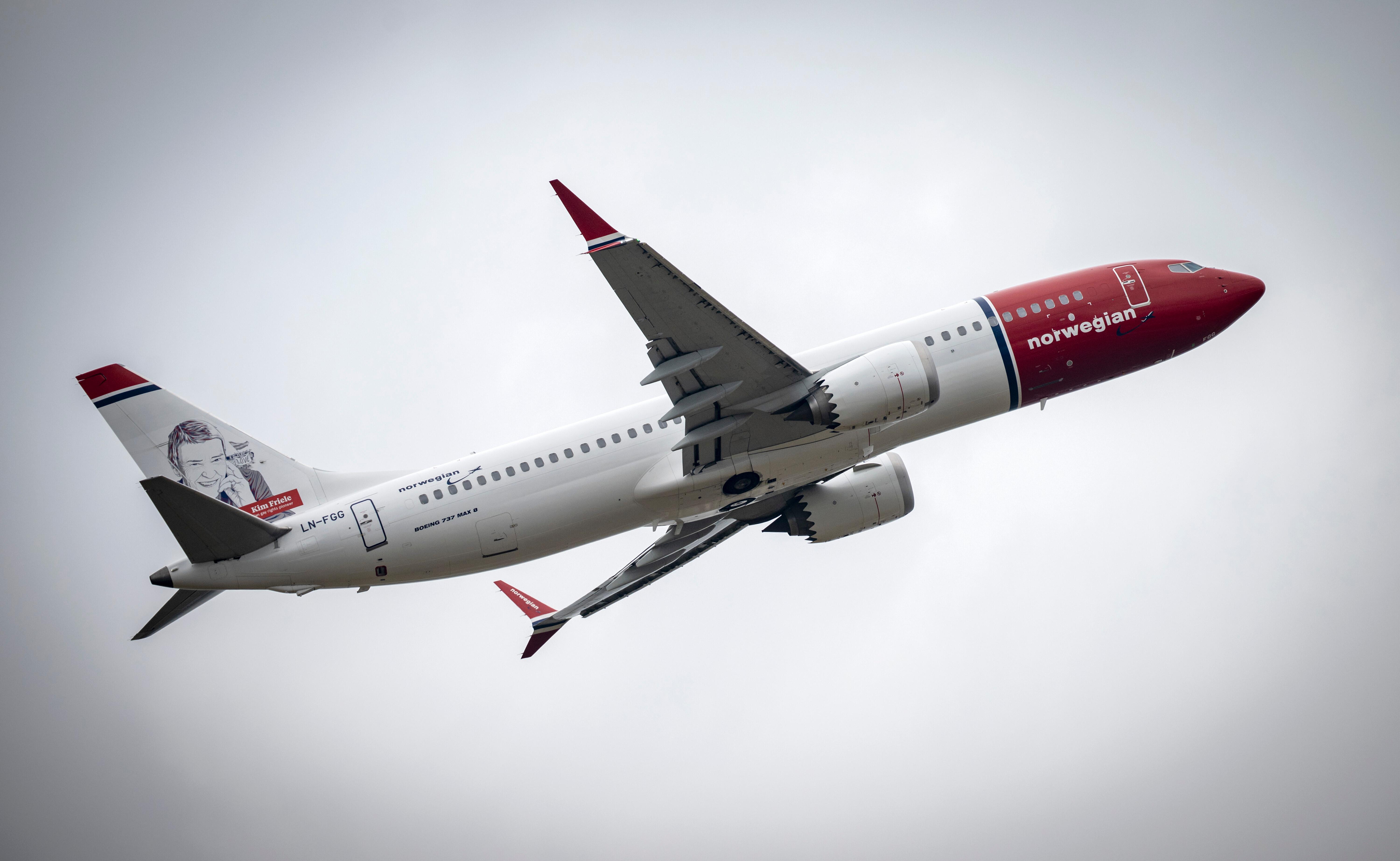 Symbolbild: Ein Flugzeug der Airline Norwegian
