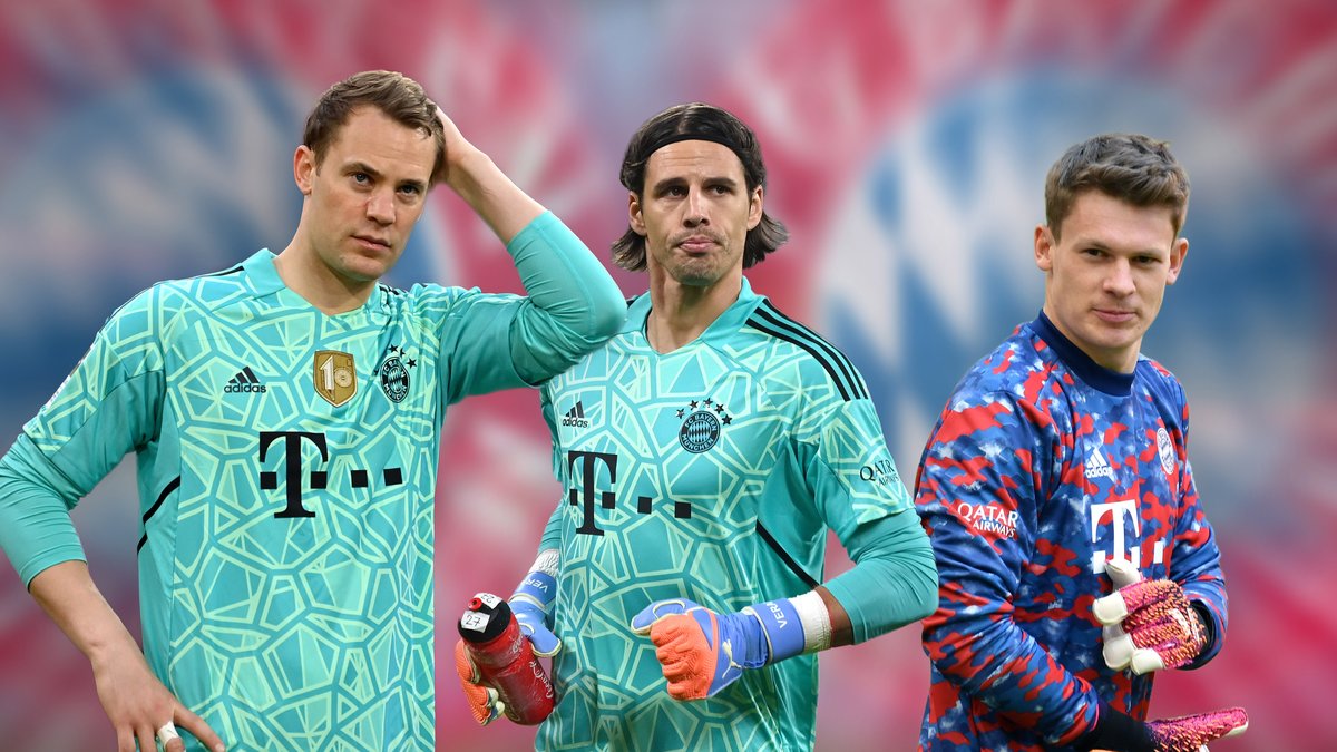 Manuel Neuer, Yann Sommer und Alexander Nübel (v.l.n.r.)