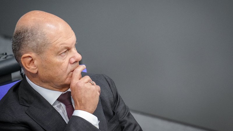 Archivbild: Bundeskanzler Scholz im Bundestag | Bild: picture alliance/dpa | Kay Nietfeld Archivbild: Bundeskanzler Scholz im Bundestag