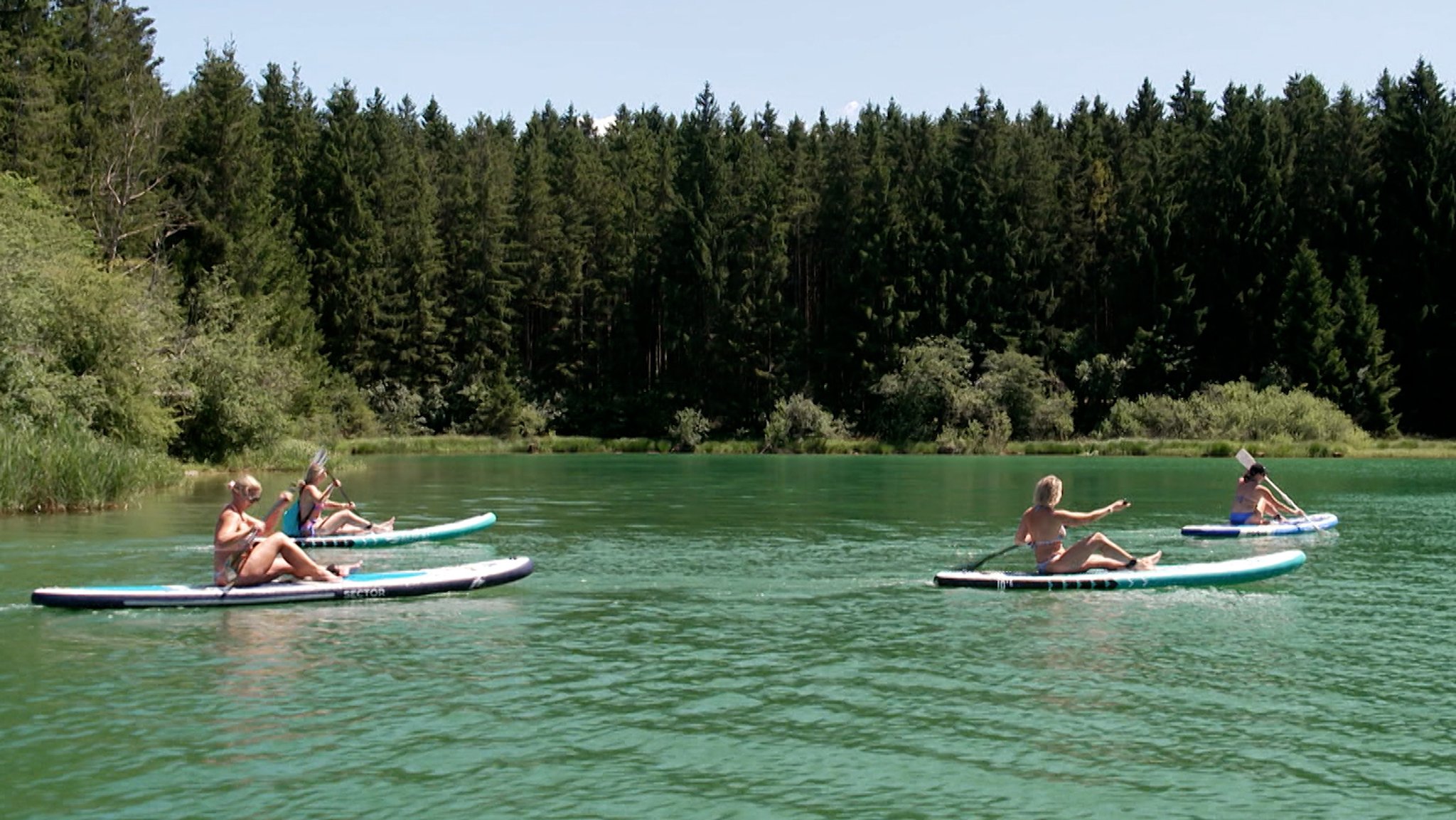Paddler im Naturschutzgebiet