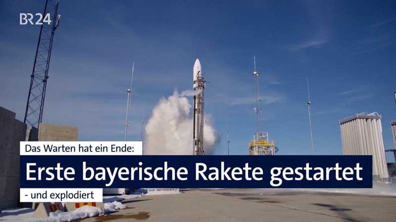 Die Rakete des bayerischen Start-ups Isar Aerospace ist in Norwegen zum ersten Testflug abgehoben. | Bild: BR 2025 Die Rakete des bayerischen Start-ups Isar Aerospace ist in Norwegen zum ersten Testflug abgehoben.