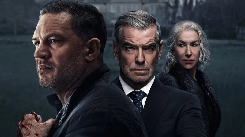 Tom Hardy, Pierce Brosnan und Helen Mirren | Bild: Paramount+ Tom Hardy, Pierce Brosnan und Helen Mirren