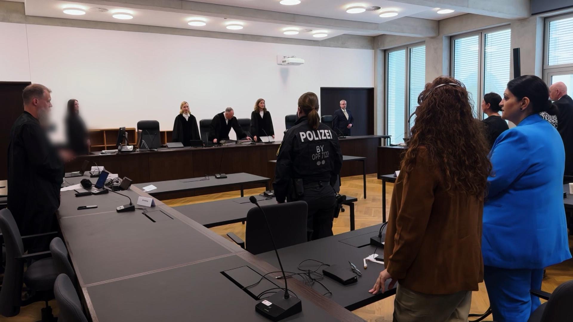 Der Gerichtssaal am Landgericht Nürnberg-Fürth.