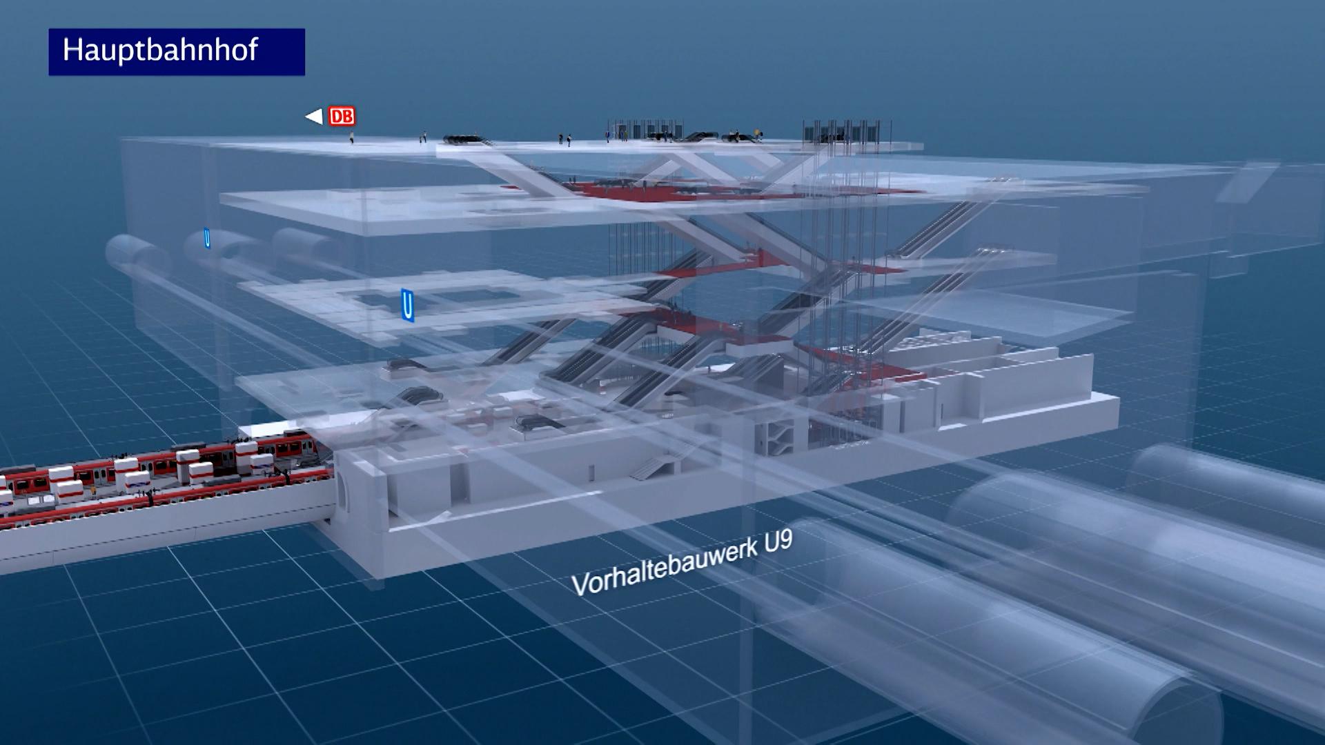 Interims-Hauptbahnhof München - bis 2026 soll er fertig sein