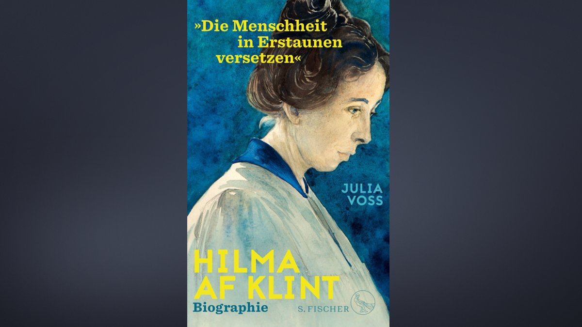 Cover der Biografie der Malerin Hilma af Klint, auf dem af Klint seitlich im Porträt zu sehen ist