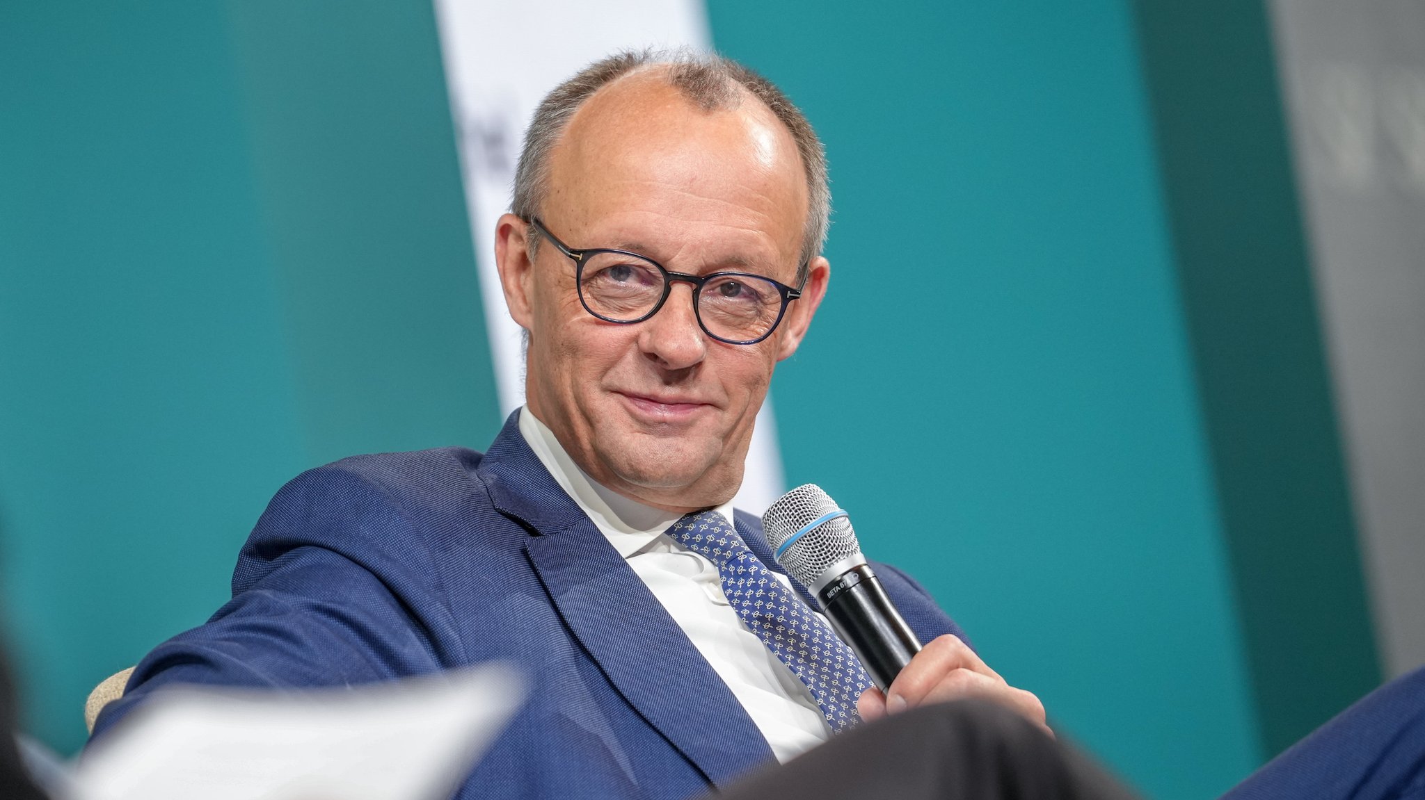 Friedrich Merz beim Wirtschaftsgipfel der Süddeutschen Zeitung