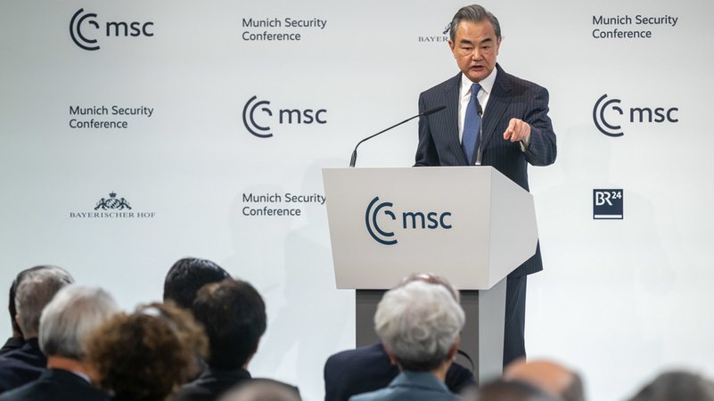 Außenpolitiker Wang Yi auf der Sicherheitskonferenz
