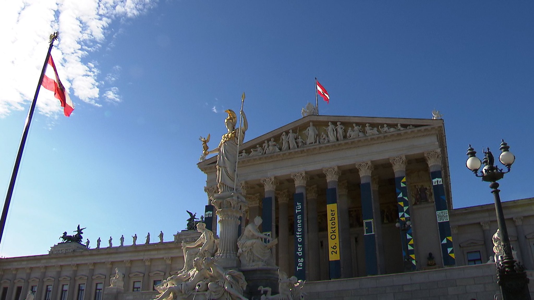 Das Parlamentsgebäude in Wien