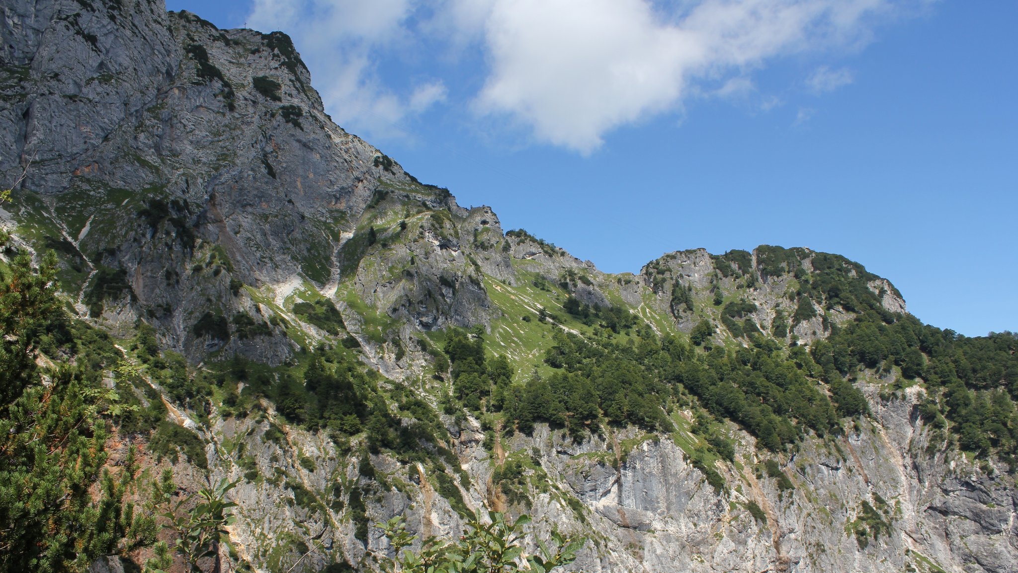 Blick auf den Untersberg.