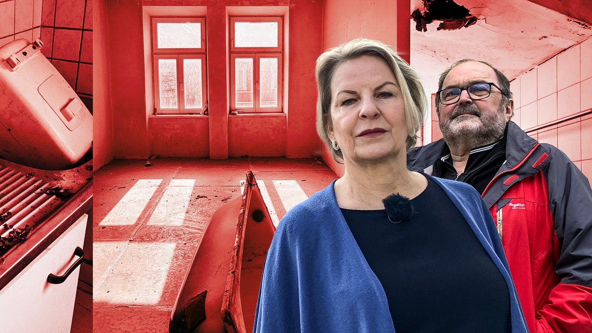 Vermieterin Frau Cora Gundelfinger und Vermieter Hans-Peter Reck in ihren Wohnungen