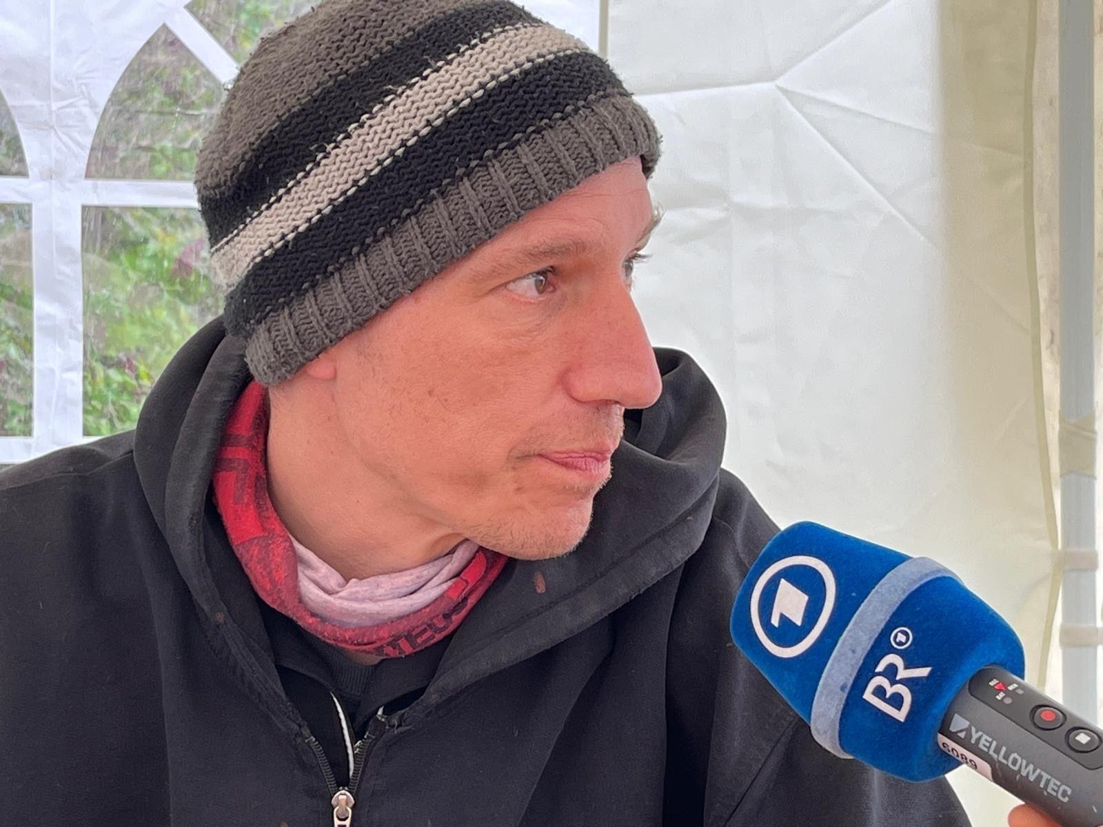 Wolfgang Metzeler-Kick im Hungerstreik in Berlin