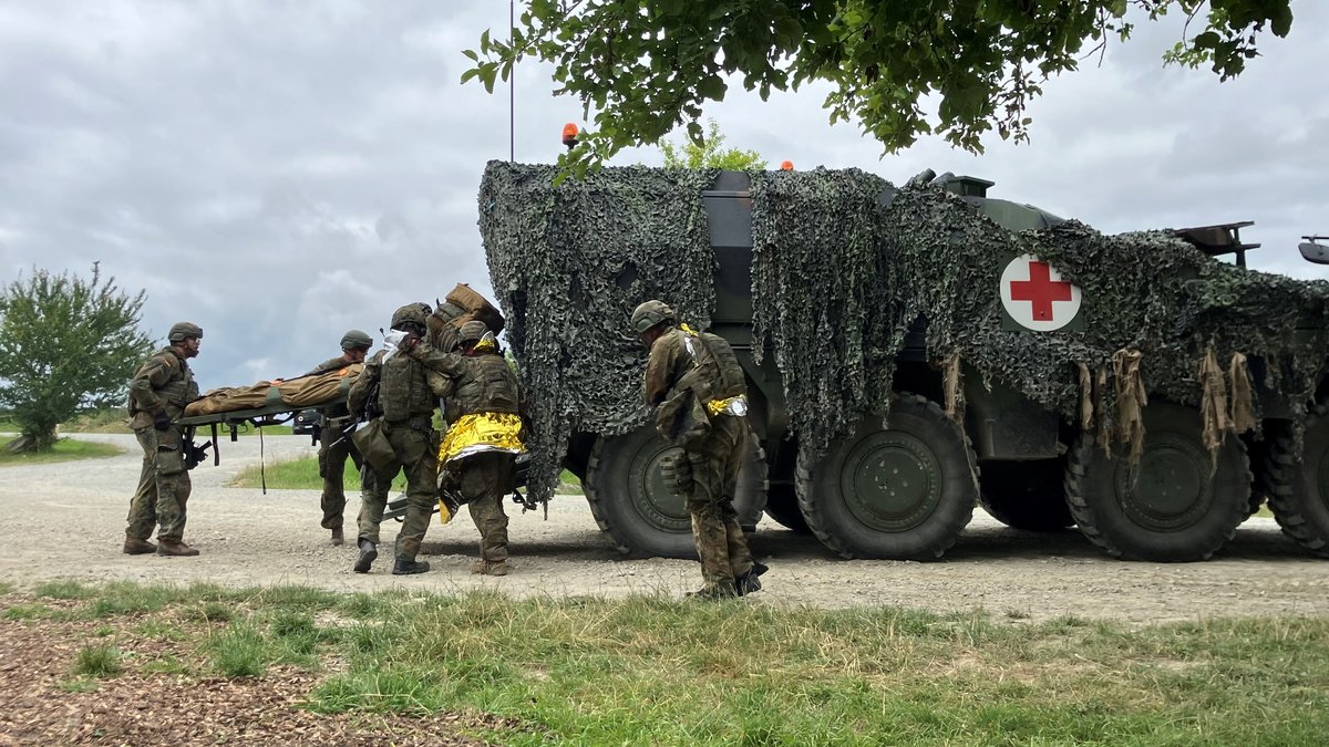 Ukraine-Krieg: Sanitätsdienst der Bundeswehr übt Ernstfall
