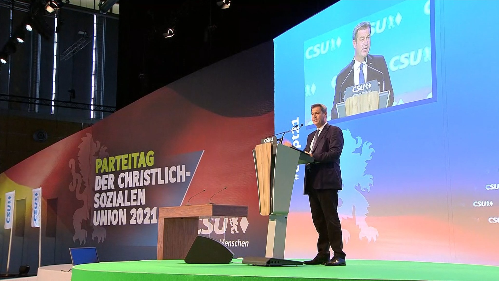 Markus Söder in Nürnberg auf dem CSU-Parteitag