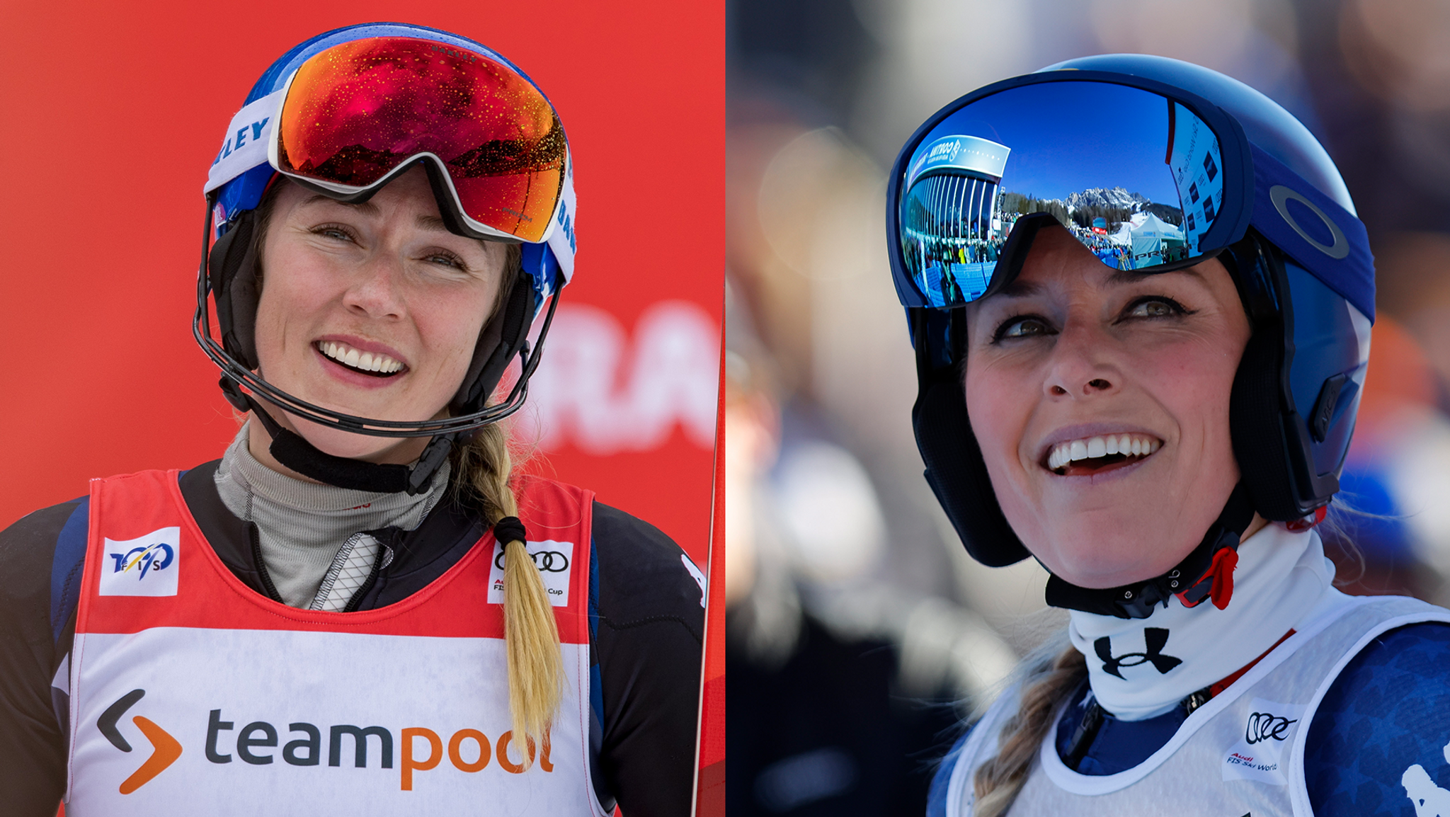 US-Traumpaar für die Team-Kombination? Mikaela Shiffrin (l.) und Lindsey Vonn